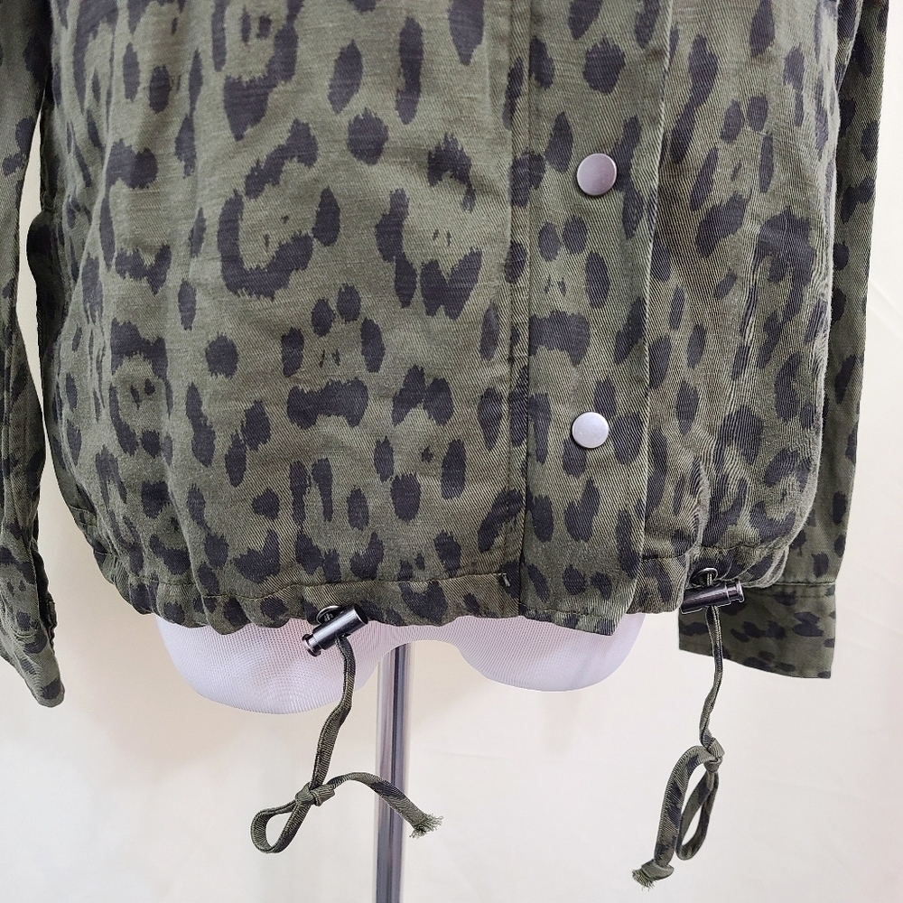 Rails Collins jacket green leopard size small - image 6